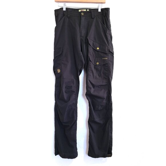 Fjallraven Vidda Pro Lite G-1000 Pants Men’s 30x32 Outdoor Hiking Trousers Black - Picture 4 of 14